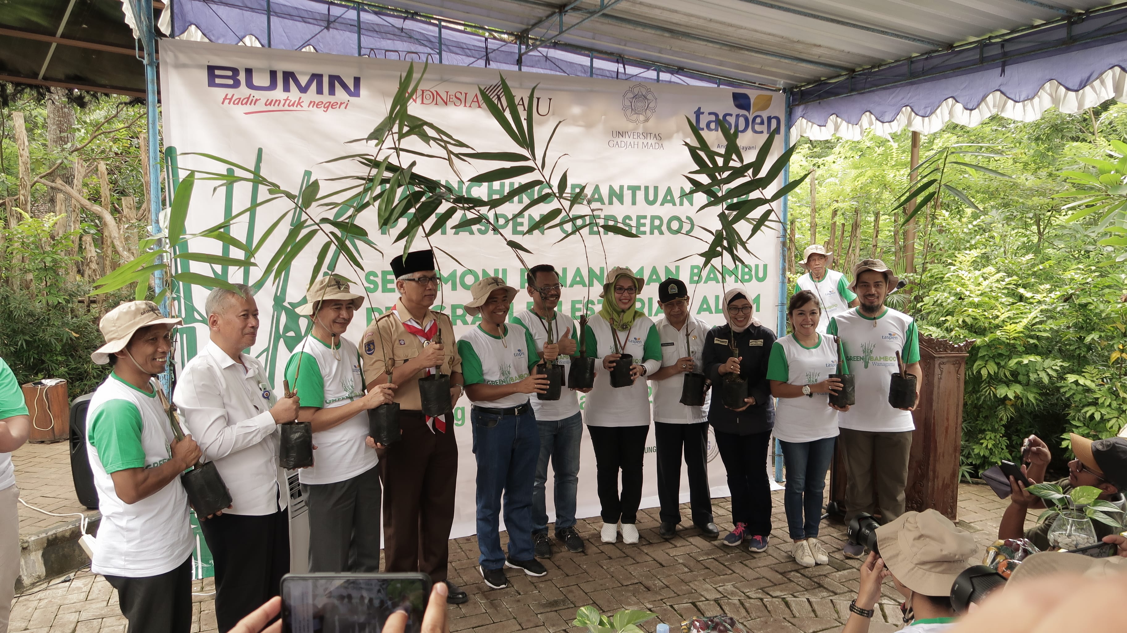 Launching Bantuan CSR PT TASPEN (PERSERO) Program Pelestarian Alam Hutan Bambu Wanagama