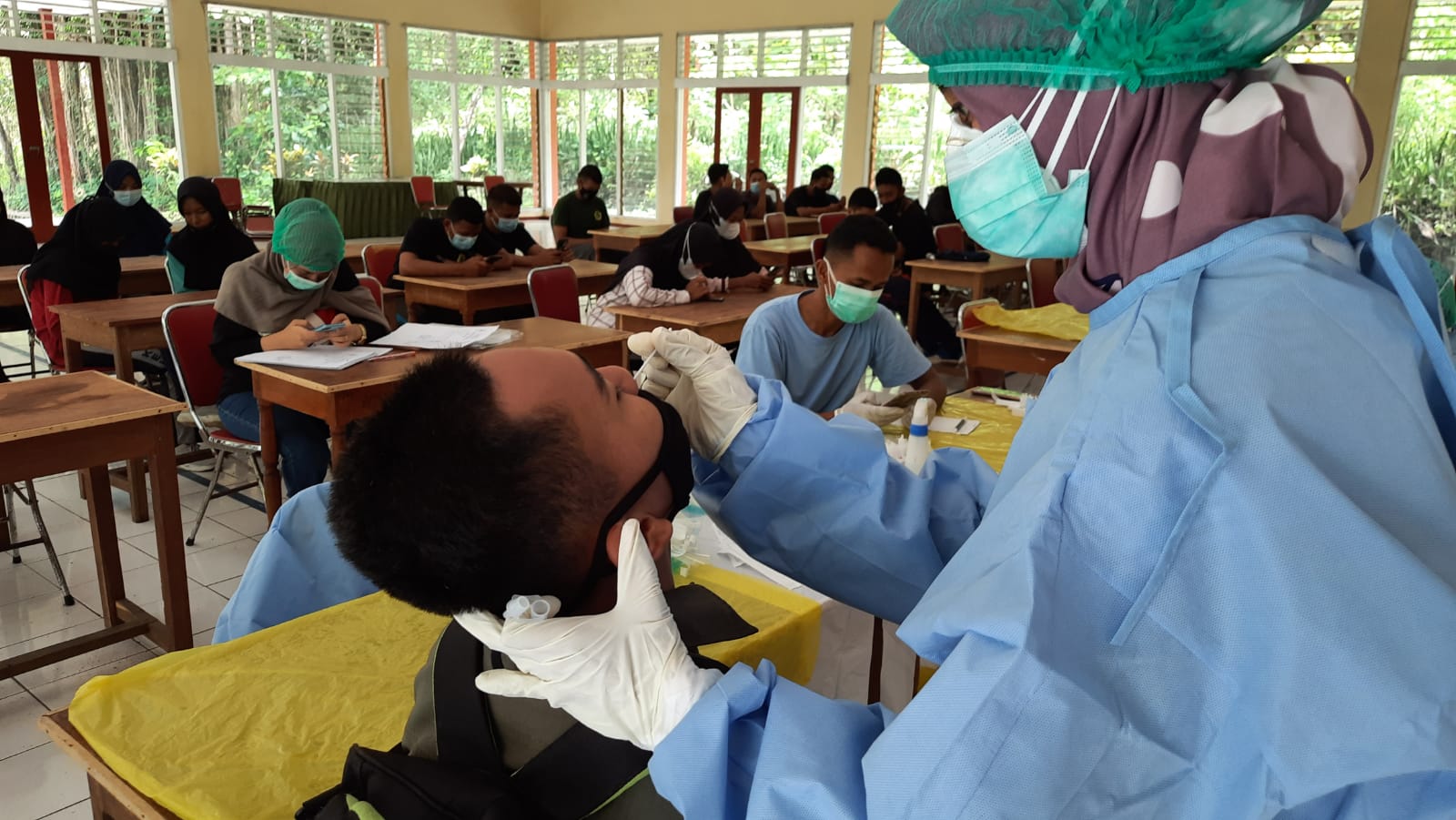 Swab Antigen Test di Gedung serbaguna